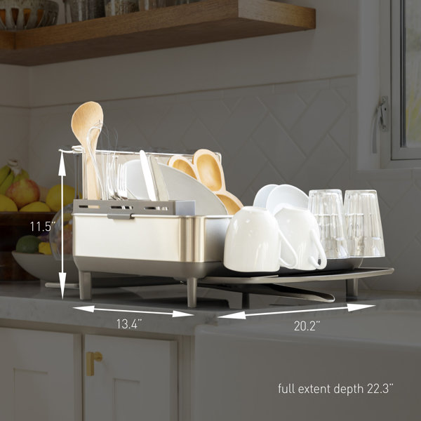 Simplehuman slim wire frame dish online rack